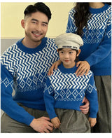 Knit Sweaters for The Whole Family Knitwear Winter Father Mother and Daughter Son Children Boy Girl Knitted Long Sleeve Pullover - Mein Shop