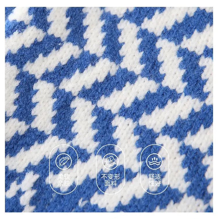 Knit Sweaters for The Whole Family Knitwear Winter Father Mother and Daughter Son Children Boy Girl Knitted Long Sleeve Pullover - Mein Shop