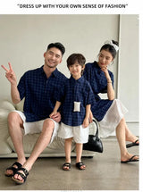 Family Matching Clothes Boy Girl Outfit Set Father and Son Shirt Shorts Suit Mother and Daughter Dress Same Girl Blouse Dress - Mein Shop