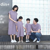Family Look Clothes Mom and Daughter Same Dress Dad Short Sleeve T Shirts Mother and Son Kids Clothing Children Two Piece Outfit - Mein Shop