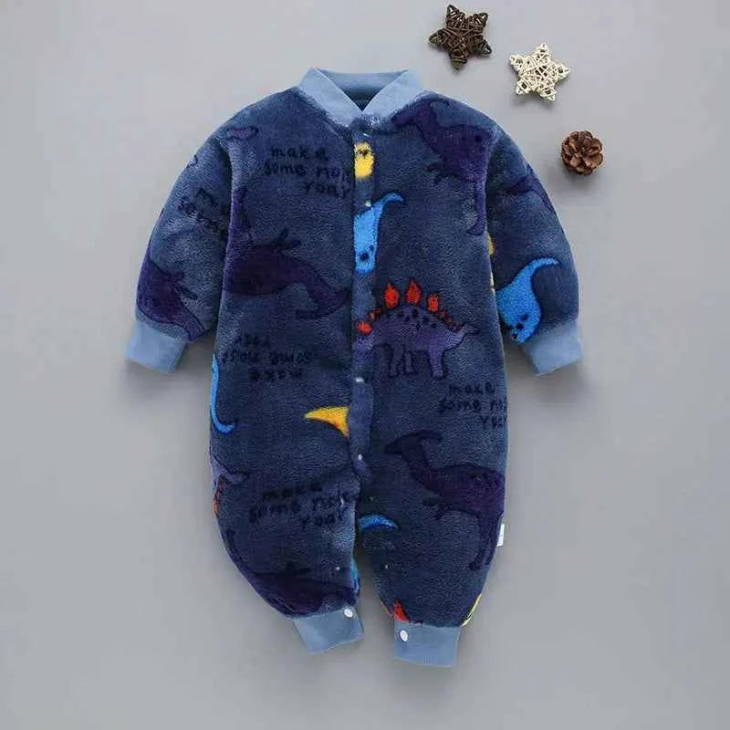 Newborn Baby Spring Winter Clothes Infant Jacket for Girls Jumpsuit for Boys Soft Flannel Bebe Romper Baby Clothes 0-18 Month
