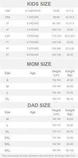 Fashion Family Matching Couple Clothes Mother and Daughter White Dress Dad and Son Baby Clothing Korean Boys Two Piece Outfits - Mein Shop