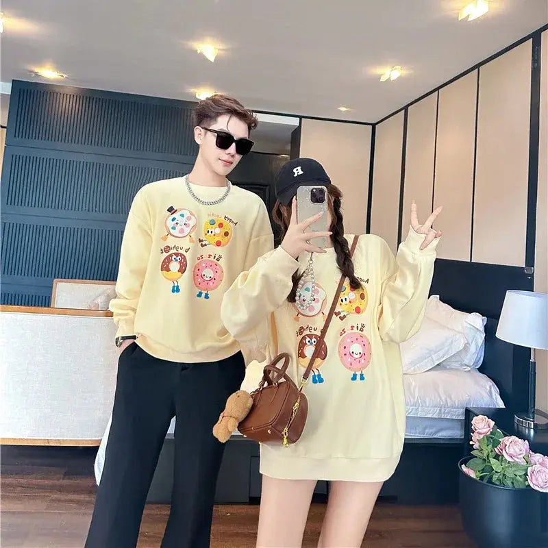 Family Sweatshirts Fashion Father Mother and Children Tops Korean Mom Dad and Daughter Son Matching Clothes Baby Toddler Romper Mein Shop