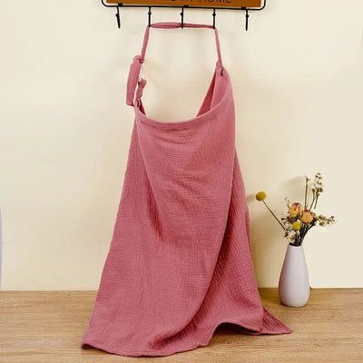 Breathable Baby Nursing Cover Maternity Breastfeeding Cover Cotton Muslin Baby Feeding Blanket Privacy Apron Stroller Blankets - Mein Shop