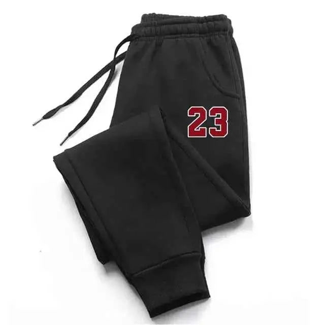 Herren Sportpants, bedruckte Sporthose, warme Laufhose, Herren Outdoorhose, gerade geschnittene Hose, neu für Herbst und Winter