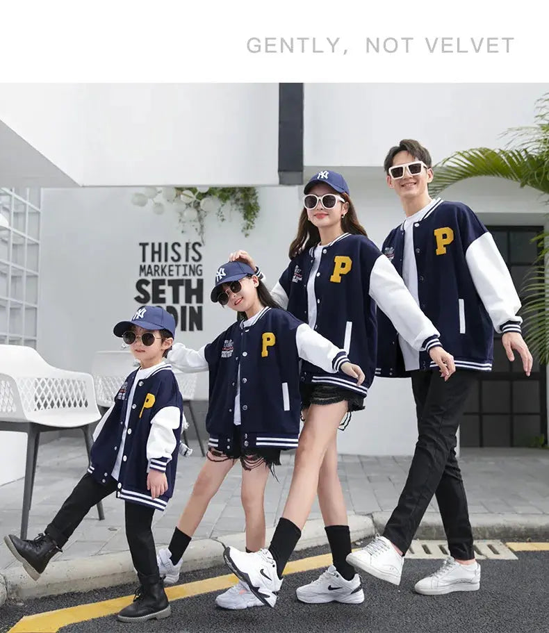 Fashion Family Matching Clothing Parent-child Same Jacket Mother and Daughter Coat Father and Son Boy Children Clothes Outerwear - Mein Shop