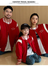 Winter Jacket for The Whole Family Warm Thick Coat Fashion Korean Father Mother and Daughter Son Children Long Sleeve Outerwear - Mein Shop