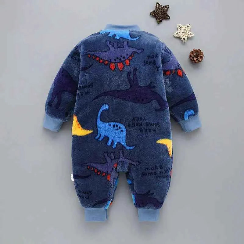Newborn Baby Spring Winter Clothes Infant Jacket for Girls Jumpsuit for Boys Soft Flannel Bebe Romper Baby Clothes 0-18 Month