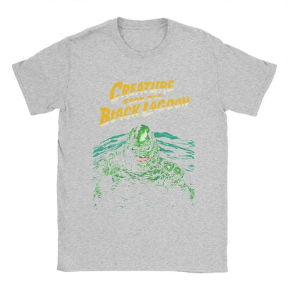 Men T-Shirts Creature From The Black Lagoon Creative Pure Cotton Tees Short Sleeve T Shirt Crewneck Tops New Arrival