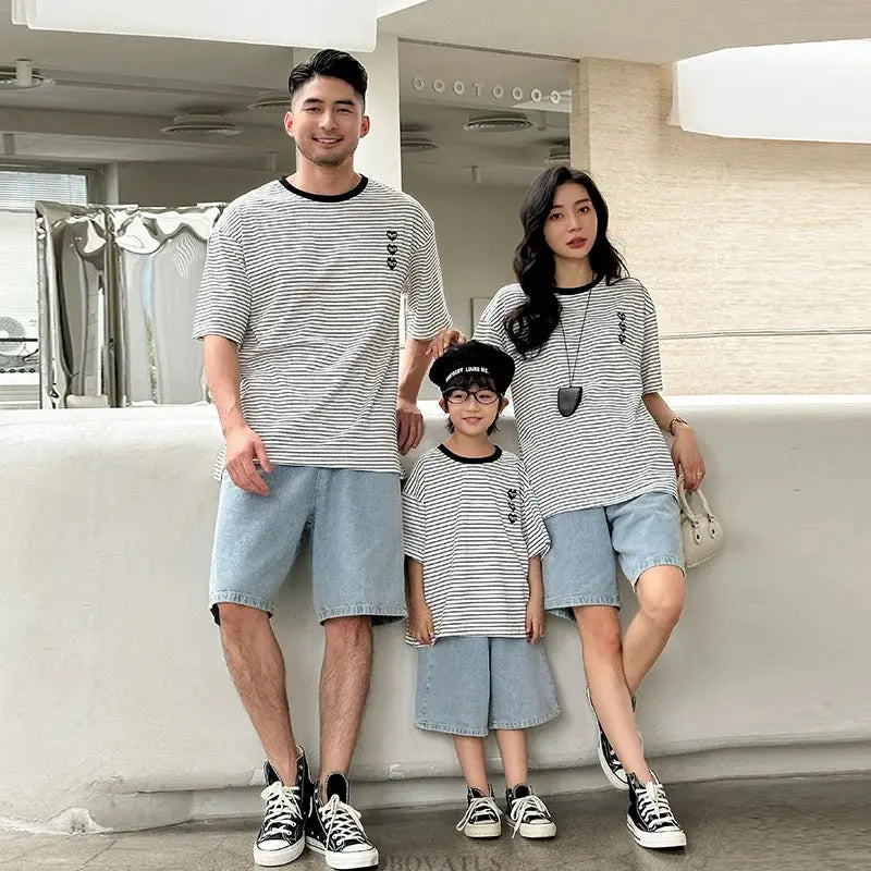 Family Vacation 2025 Summer Tshirt Shorts Clothing Set Family Matching Outfit Holiday Party Clothes Wear Couple Child Costume - Mein Shop