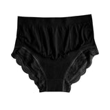Schwangere Frauen Unterwäsche: Nahtlose, hochtaillierte und atmungsaktive Unterhose mit Spitzenrand für maximalen Komfort