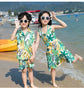 Family Fashion Beach Father and Son Outfits Vacation Look Mother Daughter Baby Girl Dress Holiday Parents and Children Clothes Mein Shop