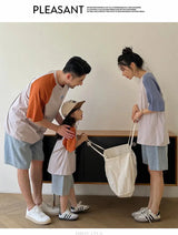 Summer Vacation Wear Father Mother Kids Family Clothing Sets Tshirt Shorts 2PCS Family Look Outfits Couple Child Costume Suit - Mein Shop