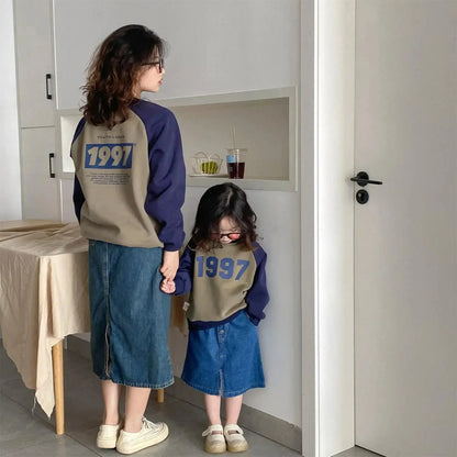 SweatshirtFather Mother and Daughter Me Son Matching Tee Shirts Baby Matching Clothes for the Whole Family Cotton Tops Spring - Mein Shop