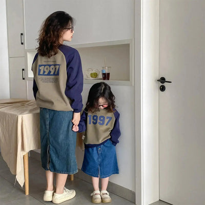 SweatshirtFather Mother and Daughter Me Son Matching Tee Shirts Baby Matching Clothes for the Whole Family Cotton Tops Spring - Mein Shop