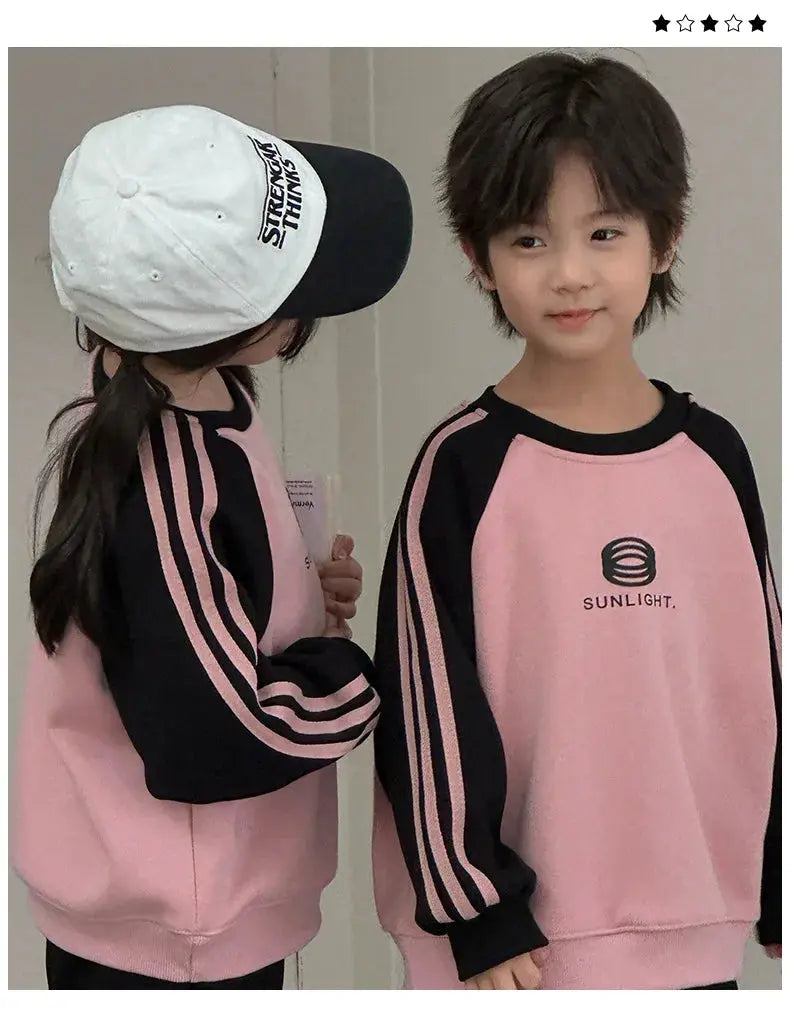 Parents and Children Warm Sweatshirts for The Whole Family Clothes Winter Father Mother and Son Daughter Thick Long Sleeve Tops - Mein Shop