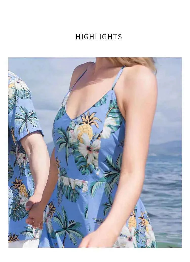 Beach Ware Clothes for Family Vacation 2025 Dad and Son Matching Shirts Oufits Sea Mom Daughter Equal Dresses Women Sexy Dress
