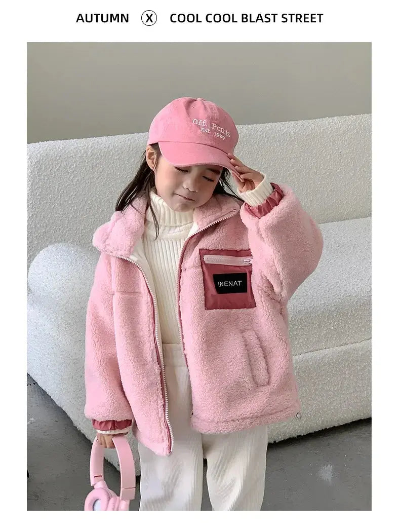 Family Thick Mother Children Suit Warm Winter Korean Fashion Women Daughter Son Matching Coat Baby Clothes  Zipper Sets Jacket - Mein Shop