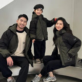 Family Matching Warm Clothes Winter Daughter Mother Thick Padded Coat Son Father Quilted Jacket Parents and Children Clothing - Mein Shop