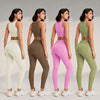 Yoga Clothing Set Women's High Waisted Leggings and Top Two Piece Seamless Fitness Exercise Clothing Fitness Workout Underwear - Mein Shop
