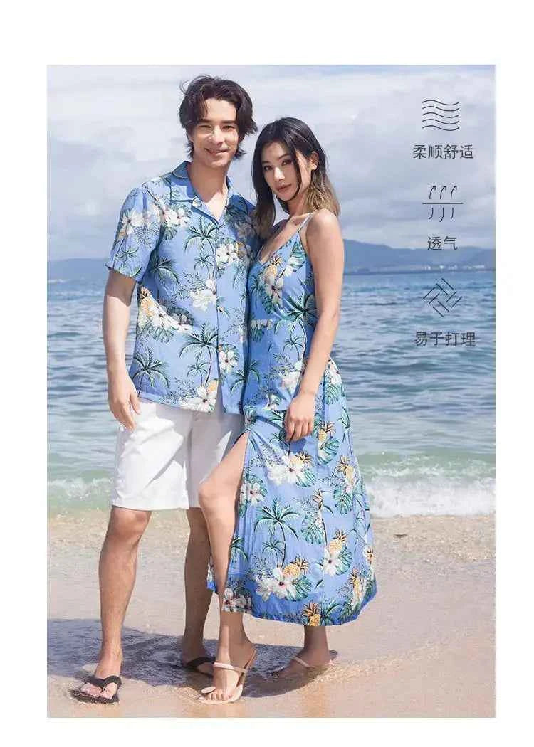 Beach Ware Clothes for Family Vacation 2025 Dad and Son Matching Shirts Oufits Sea Mom Daughter Equal Dresses Women Sexy Dress