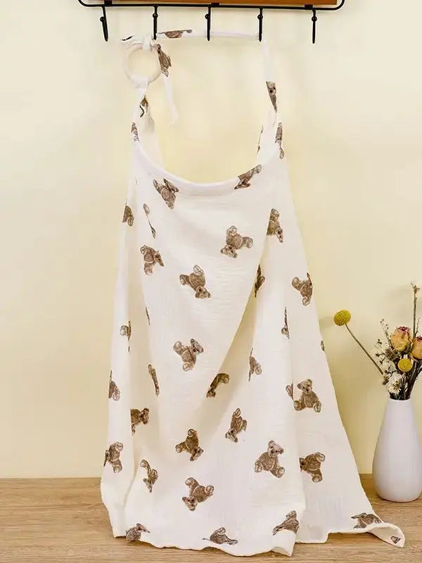 Breathable Baby Nursing Cover Maternity Breastfeeding Cover Cotton Muslin Baby Feeding Blanket Privacy Apron Stroller Blankets - Mein Shop