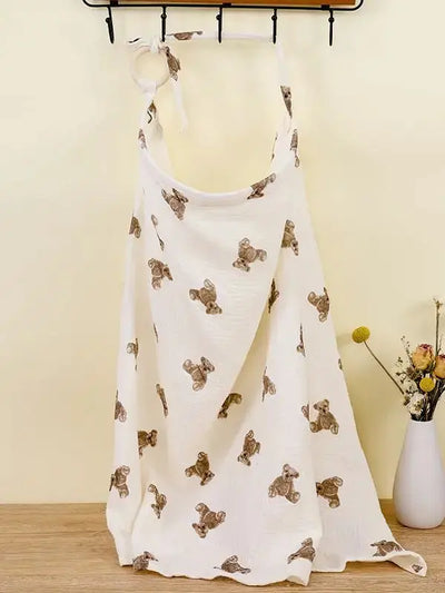 Breathable Baby Nursing Cover Maternity Breastfeeding Cover Cotton Muslin Baby Feeding Blanket Privacy Apron Stroller Blankets - Mein Shop