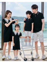 Coordinated Outfits for Family Matching Clothes Mother and Daughter Black Dress Father and Son Kid Shirt Outfits Dad Child Sets - Mein Shop