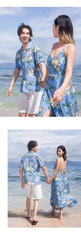 Beach Ware Clothes for Family Vacation 2025 Dad and Son Matching Shirts Oufits Sea Mom Daughter Equal Dresses Women Sexy Dress