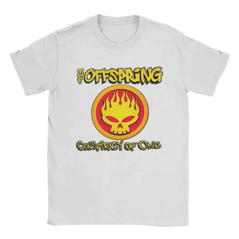 Men's T-Shirts The Offspring Novelty Pure Cotton Tee Shirt Short Sleeve T Shirts Crewneck Clothing Printing