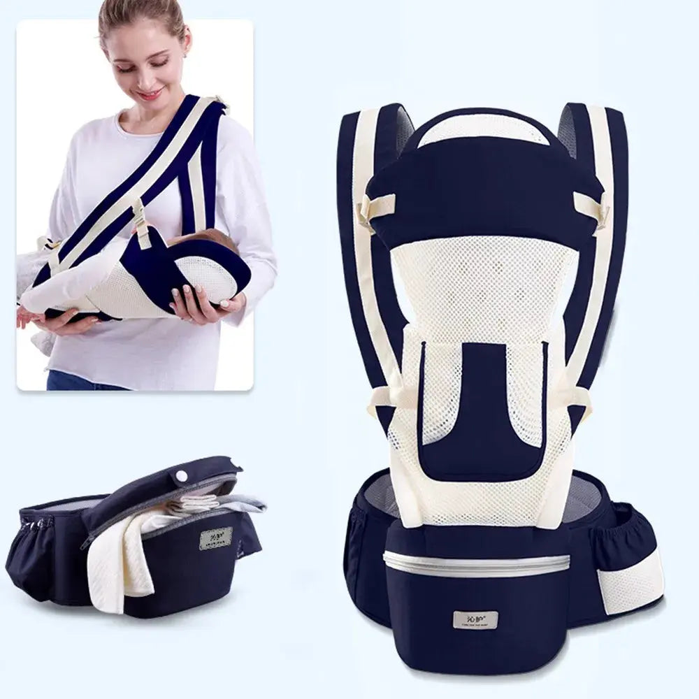 Newborn Ergonomic Baby Carrier Backpack Infant Baby Hipseat Carrier Front Facing Ergonomic Kangaroo Baby Wrap Sling Travel - Mein Shop