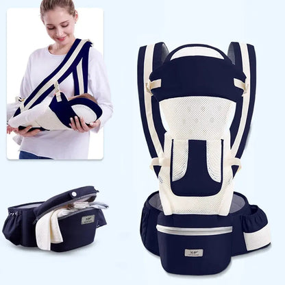 Newborn Ergonomic Baby Carrier Backpack Infant Baby Hipseat Carrier Front Facing Ergonomic Kangaroo Baby Wrap Sling Travel - Mein Shop