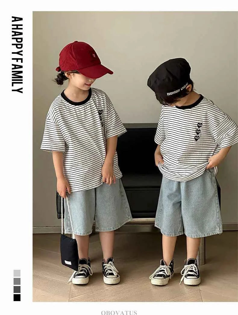 Family Vacation 2025 Summer Tshirt Shorts Clothing Set Family Matching Outfit Holiday Party Clothes Wear Couple Child Costume