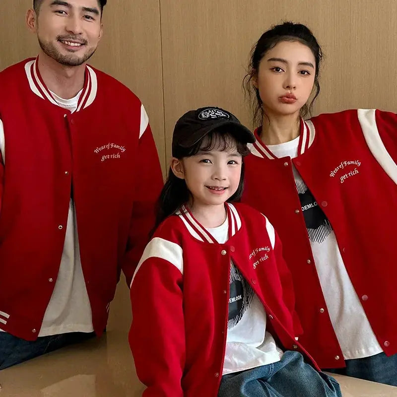 Winter Jacket for The Whole Family Warm Thick Coat Fashion Korean Father Mother and Daughter Son Children Long Sleeve Outerwear - Mein Shop