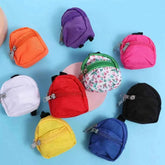 Gifts Dolls Accessories 1/6 BJD Rucksack With Zipper Kids Gifts BJD Doll Schoolbag Doll Backpack Doll Bag Miniature Doll Bag