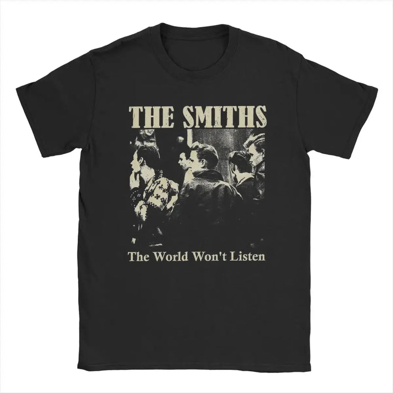 Men's T-Shirt The Smiths Crazy Cotton Tee Shirt Short Sleeve T Shirt Round Collar Clothes Plus Size Mein Shop