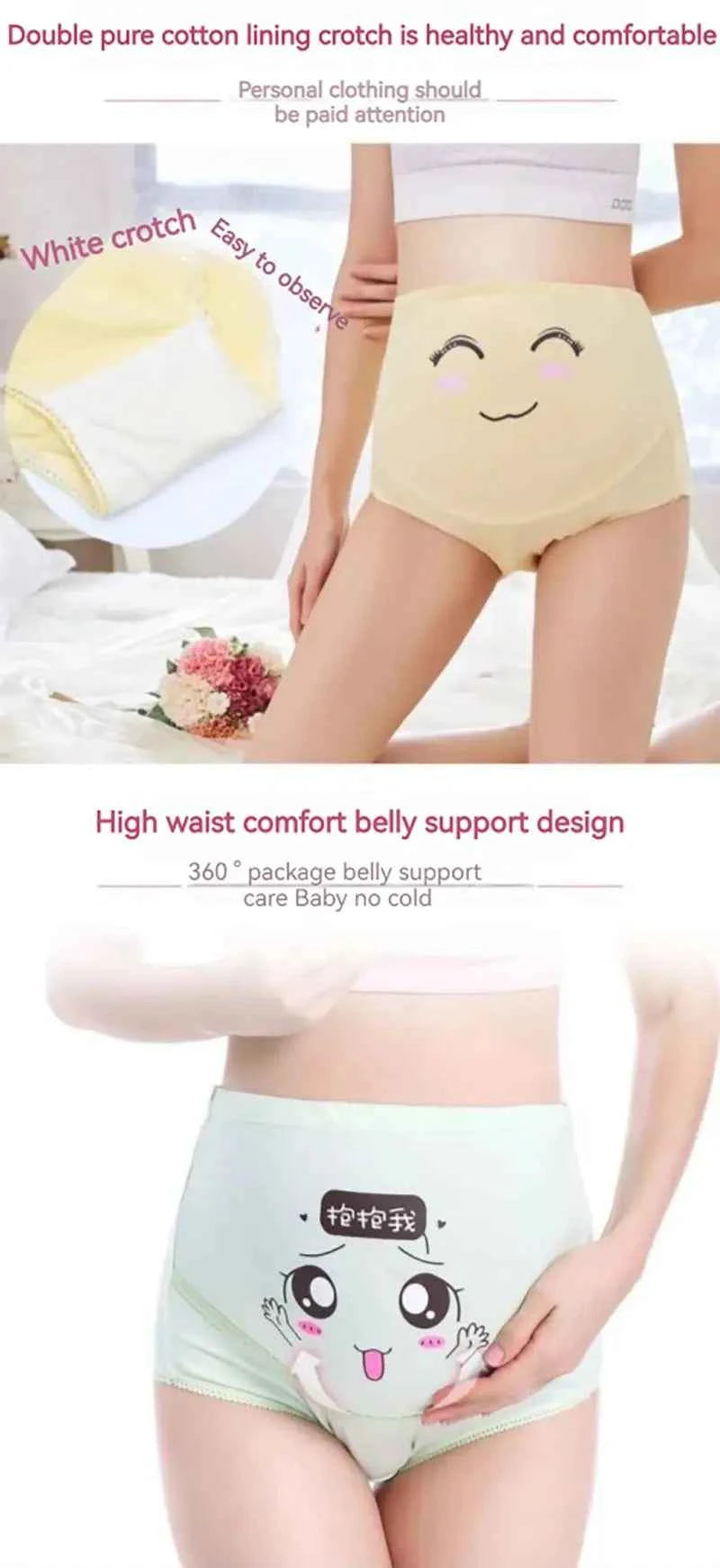 Cotton Panties For Pregnant Maternity Underwear Panty Clothes for Pregnant Women Pregnancy Brief High Waist Maternity Intimates