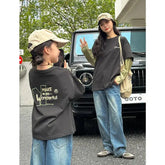 Fashion Family Long Sleeve T-shirt Parent-child Tee Korean Father Mother and Son Daughter Same Clothes Dad Mom and Baby Clothing - Mein Shop
