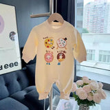 Family Sweatshirts Fashion Father Mother and Children Tops Korean Mom Dad and Daughter Son Matching Clothes Baby Toddler Romper Mein Shop