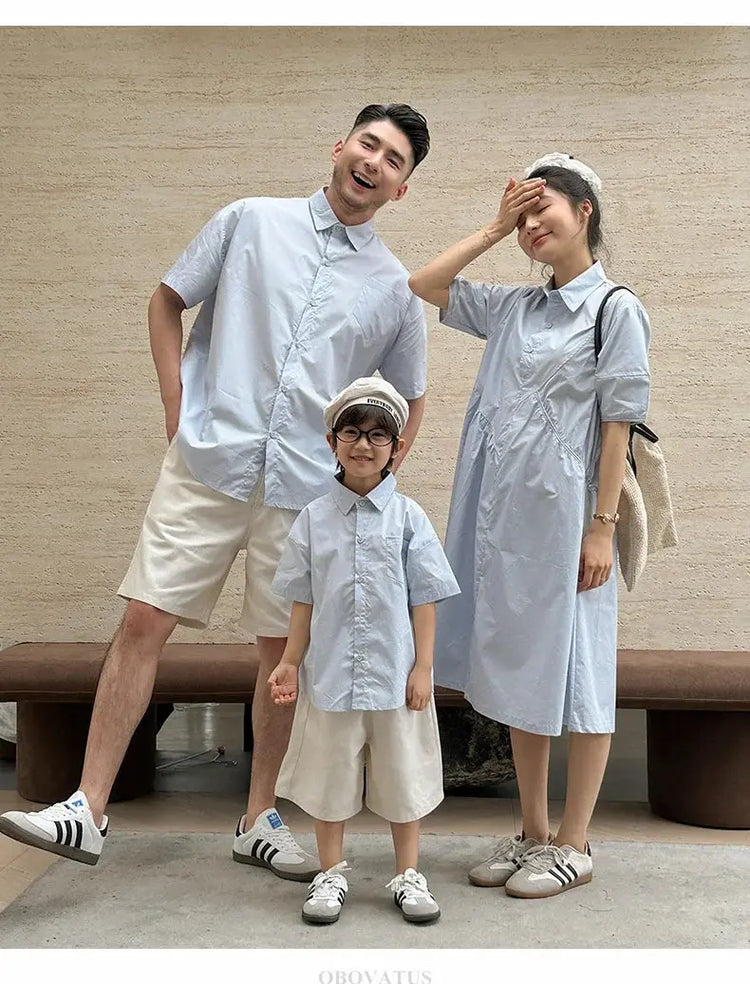 Family Look Matching Clothes Set Matching Family Outfits Family Matching Clothes Mother And Daughter Dress Father Son Clothing - Mein Shop
