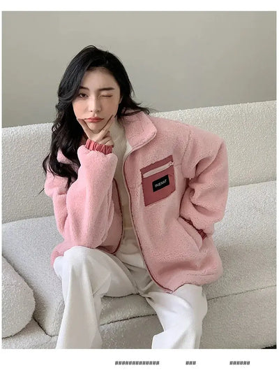 Family Thick Mother Children Suit Warm Winter Korean Fashion Women Daughter Son Matching Coat Baby Clothes  Zipper Sets Jacket - Mein Shop