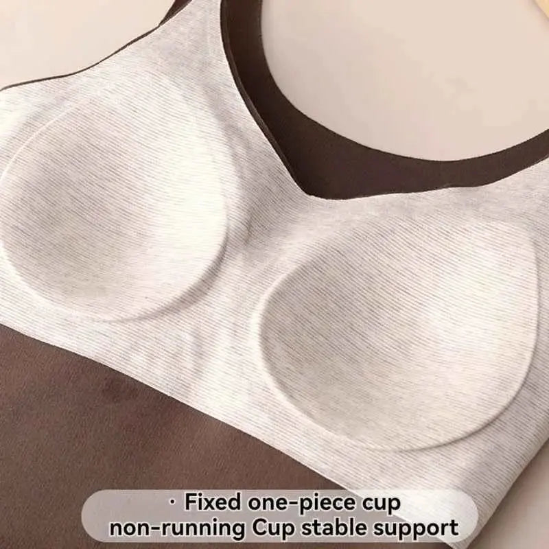 Neue Mode Schwangere Damen Weste Warmes Top für Herbst und Winter, kein BH nötig, Stilltop für werdende Mütter