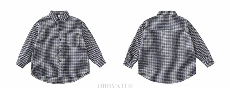 New Elegant Family Look Clothing Mother and Daughter Father Son Plaid Shirt Long Sleeve Blouse Fashion Family Matching Outfit - Mein Shop