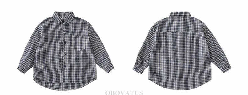 New Elegant Family Look Clothing Mother and Daughter Father Son Plaid Shirt Long Sleeve Blouse Fashion Family Matching Outfit - Mein Shop