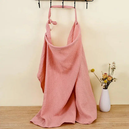Breathable Baby Nursing Cover Maternity Breastfeeding Cover Cotton Muslin Baby Feeding Blanket Privacy Apron Stroller Blankets - Mein Shop