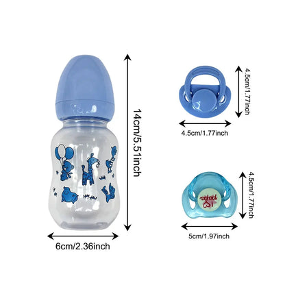 Lovely Reborn Doll Accessories Magnetic Pacifier&amp;Feeding Bottles Reborn Baby Doll Supplies Dummy For New Reborn Baby Doll Toys - Mein Shop
