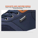 Leather Men Shoes Sneaker Trend Sports Running Breathable Men‘s Sneakers Non-slip Footwear Shoe for Male Walking Autumn