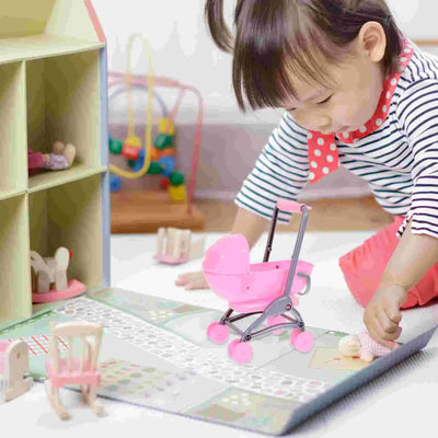 Children's Toy Trolley Toys for Babies Baby Accessories 3 Year Old Small Stroller 1 Girls Mini Dolls - Mein Shop