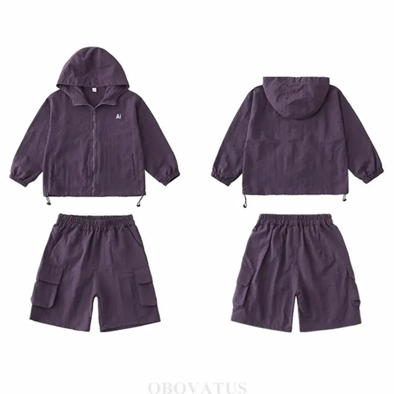 Family Matching Clothes Sets Men Women Baby Coat Shorts Suit Couples Kids Family Look Clothing Parent-Child Matching Costume - Mein Shop