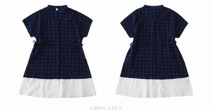 Family Matching Clothes Boy Girl Outfit Set Father and Son Shirt Shorts Suit Mother and Daughter Dress Same Girl Blouse Dress